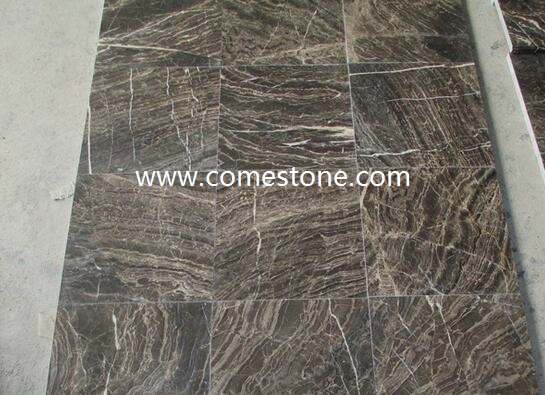 Chinese Dark Brown  Marble Tile