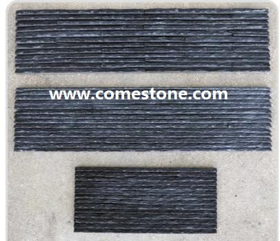 Black quartzite wall panel