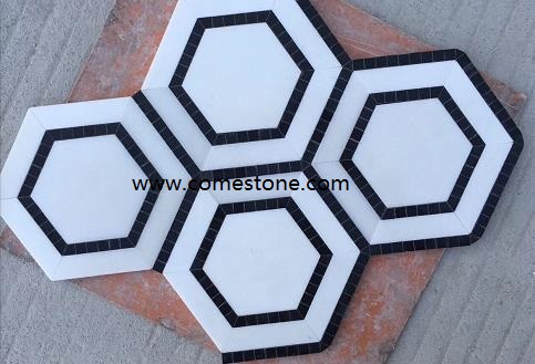 3D wall decoration travertine marble mosaic tiles