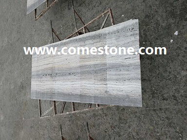 Silver Travertine Slab