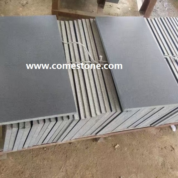 Hainan sandblasted basalt stone tile