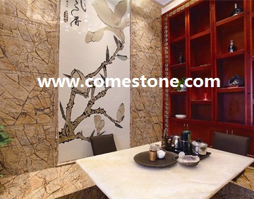 Rain Forest Brown Marble Tile